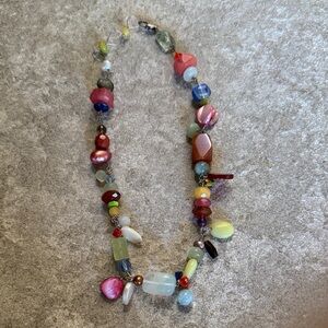Multicolor Beaded Statement Necklace - Women Jewelry